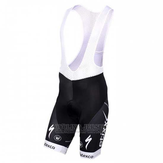 2016 Cycling Jersey Etixx Quick Step White and Black Short Sleeve and Bib Short